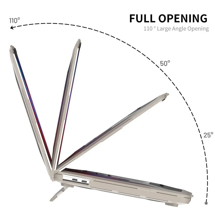 Enkay Hat Prince Para MacBook Pro 13 Inch (2016) /(2018) /(2019) A1706 / A1989 / A2159 (versión de la Ue) Case de Disipación de Calor de PC Dura Con Película de Teclado TPU + Enchufes a Prueba de Polvo - Caqui