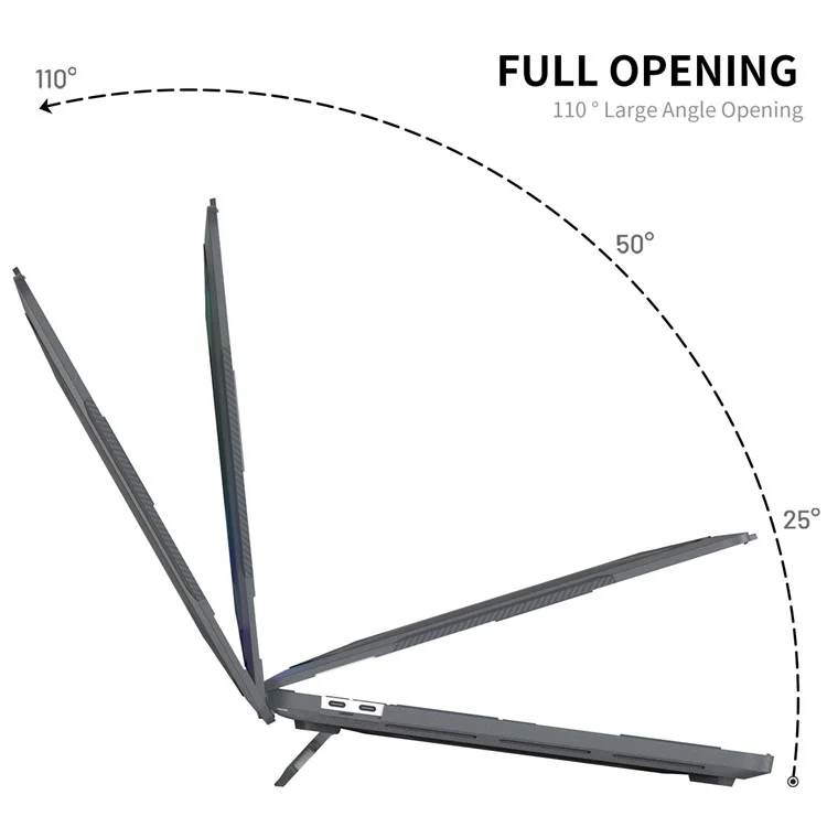 Enkay Hat Prince 3-in-1 Против Скребки Подставки Для MacBook Pro 16-дюймовый (2019) A2141 (версия Сша), Оболочка Для Ноутбука Hard PC с Пленкой Для Клавишных TPU + Anti-Dust Plants - Серый