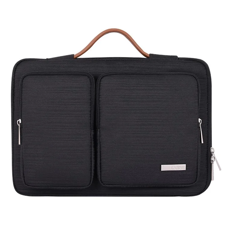 Canvasartisan K28-22 Portable Sleeve Borse Laptop Slim Case Con 2 Buste / Maneggiare Cinghia Per Una Custodia da Trasporto a Prova di Shock da 15 Pollici - Nero