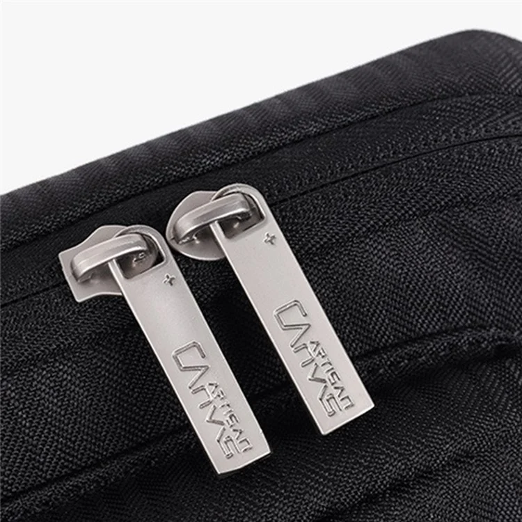 Canvasartisan K28-22 Portable Sleeve Borse Laptop Slim Case Con 2 Buste / Maneggiare Cinghia Per Una Custodia da Trasporto a Prova di Shock da 15 Pollici - Nero