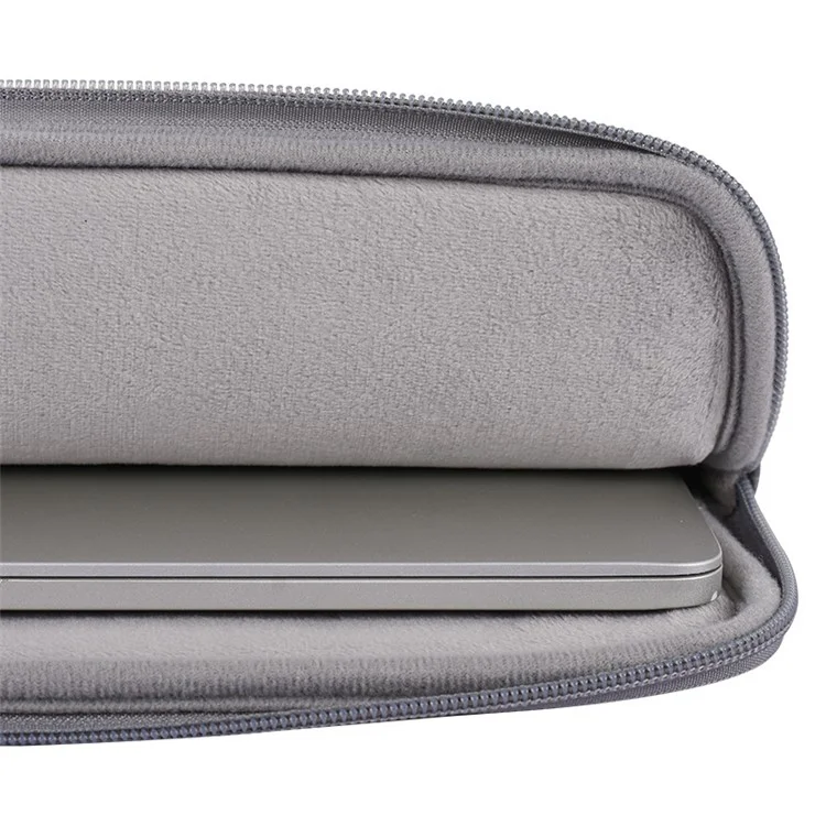 CANVASARTISAN  L38-T06 PU Leather Sleeve Bag for 12 inch Laptop Portable Carrying Case Shockproof Notebook Protector - Grey