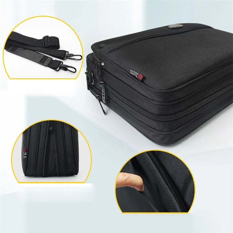 YAJIE 6404 Multifunction 15.6'' Laptops Business Briefcase Wear-resistant Notebook Computer Tote Handbag Messenger Shoulder Bag