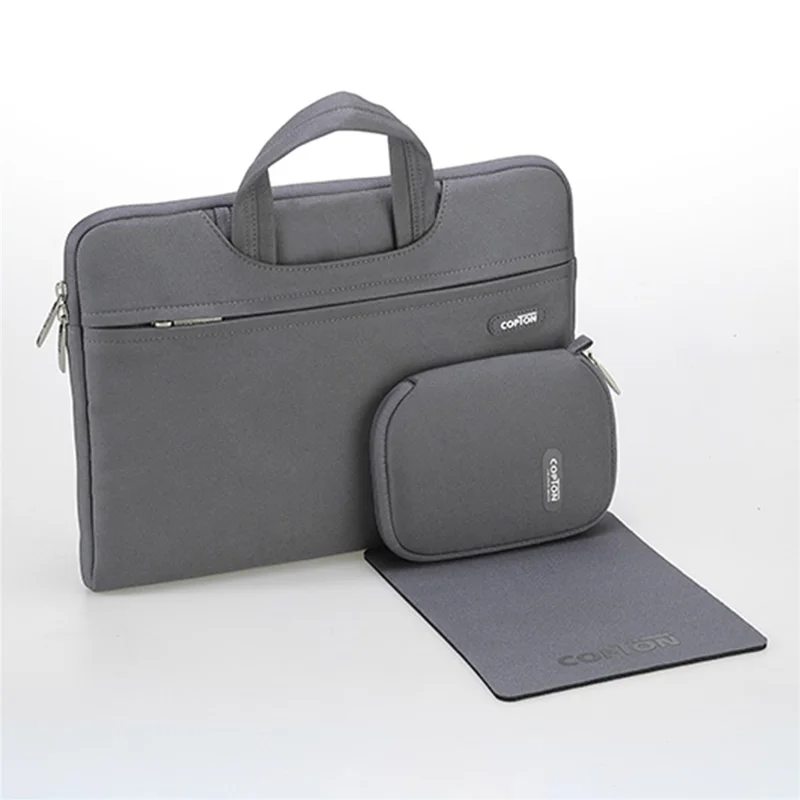 COPTON Portable Carrying Bag for 13-14-inch Laptops Anti-Scratch Notebook Nylon Sleeve Bag with Handle Strap / Small Bag - Green