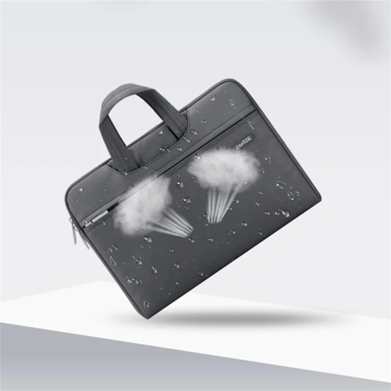 COPTON Portable Carrying Bag for 13-14-inch Laptops Anti-Scratch Notebook Nylon Sleeve Bag with Handle Strap / Small Bag - Green