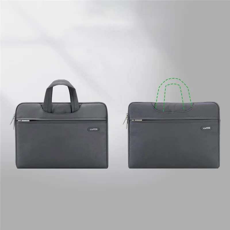 COPTON Portable Carrying Bag for 13-14-inch Laptops Anti-Scratch Notebook Nylon Sleeve Bag with Handle Strap / Small Bag - Green