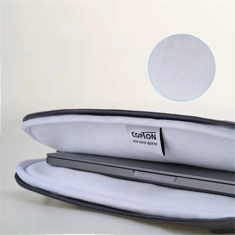 COPTON Portable Carrying Bag for 13-14-inch Laptops Anti-Scratch Notebook Nylon Sleeve Bag with Handle Strap / Small Bag - Green