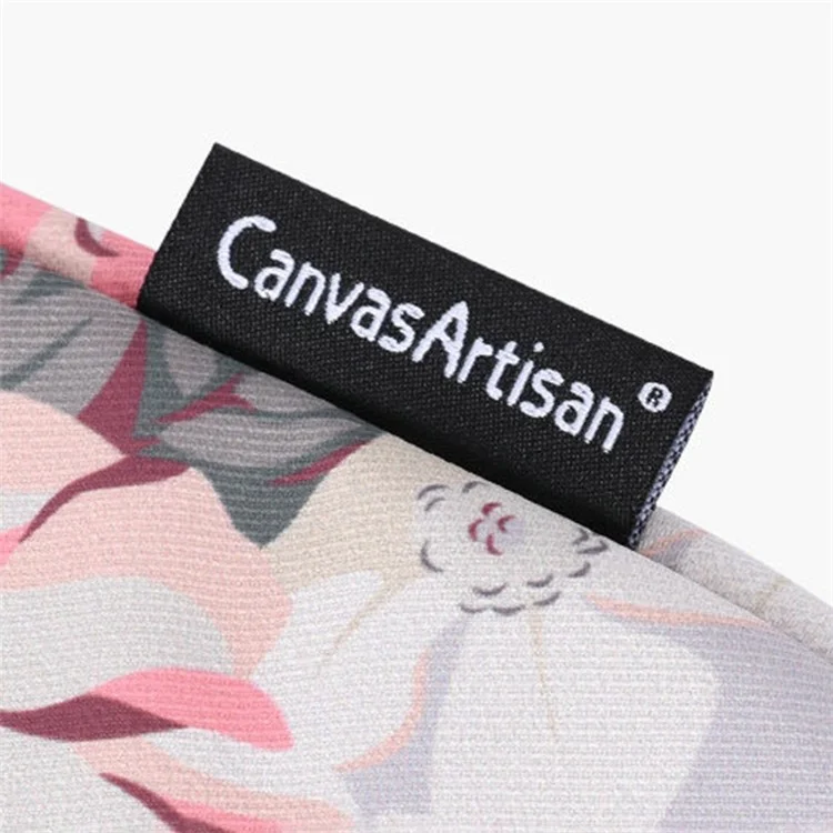 CANVASARTISAN H40-01 Portable Anti-Drop Sleeve Bag for 11-inch Laptops Rose Pattern Printed Carrying Case Shockproof Storage Bag - Grey