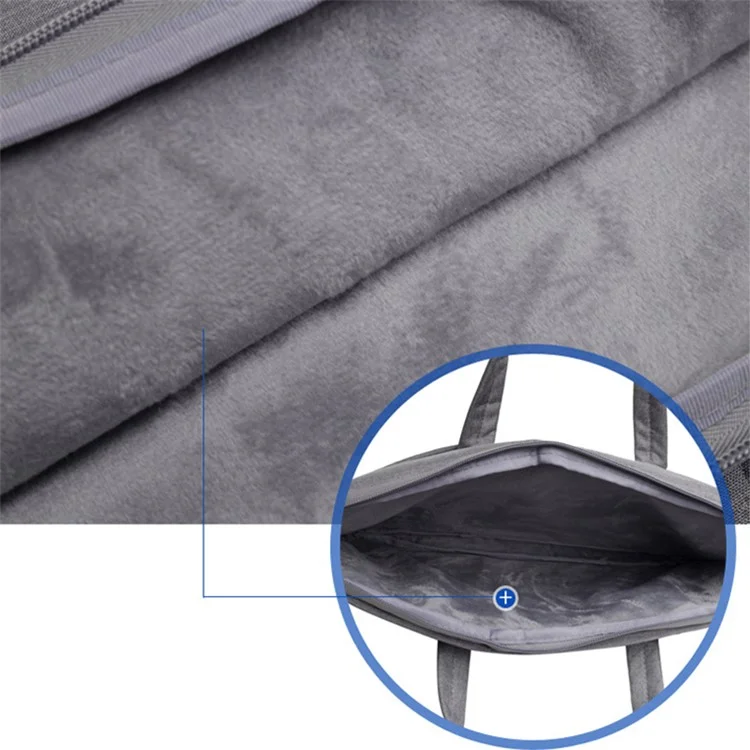 8026 15 inch Laptop Bag Sleeve Business Style Soft Liner Zipper Notebook PC Carrying Pouch Handbag