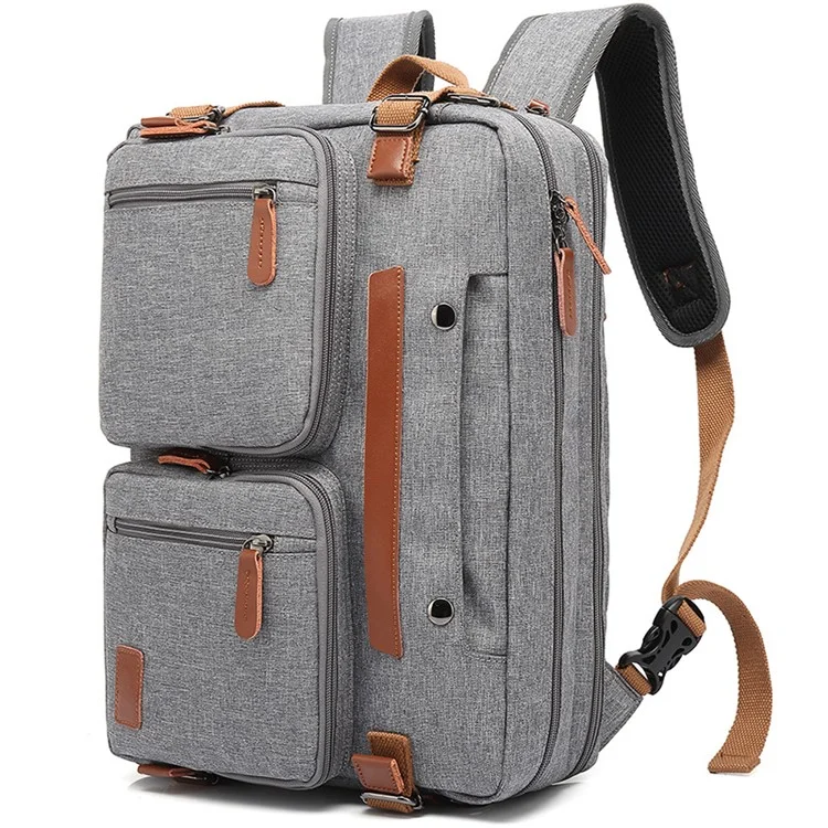 COOLBELL 17.3 pouces Sac à dos pour ordinateur portable Sac de voyage Sac de messager Sac de transport pour ordinateur portable - Gris