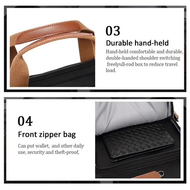 COOLBELL 17.3 pouces Sac à dos pour ordinateur portable Sac de voyage Sac de messager Sac de transport pour ordinateur portable - Gris