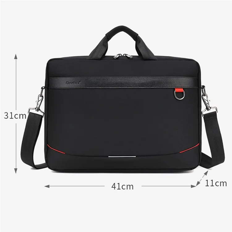 COOLBELL CB-2120 Large Capacity 15.6'' Notebook Computer Bag Tote Hand Bag Messenger Shoulder Crossbody Bag Laptop Business Briefcase - Black