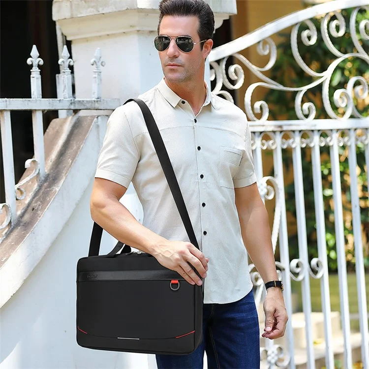 COOLBELL CB-2120 Large Capacity 15.6'' Notebook Computer Bag Tote Hand Bag Messenger Shoulder Crossbody Bag Laptop Business Briefcase - Black