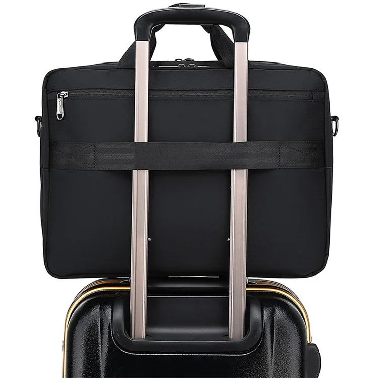 COOLBELL CB-2120 Large Capacity 15.6'' Notebook Computer Bag Tote Hand Bag Messenger Shoulder Crossbody Bag Laptop Business Briefcase - Black