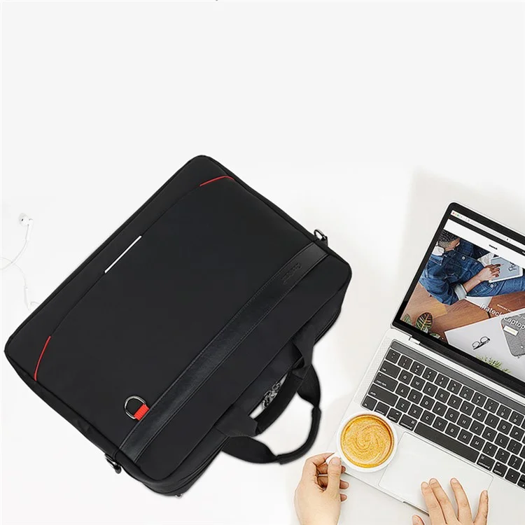 COOLBELL CB-2120 Large Capacity 15.6'' Notebook Computer Bag Tote Hand Bag Messenger Shoulder Crossbody Bag Laptop Business Briefcase - Black