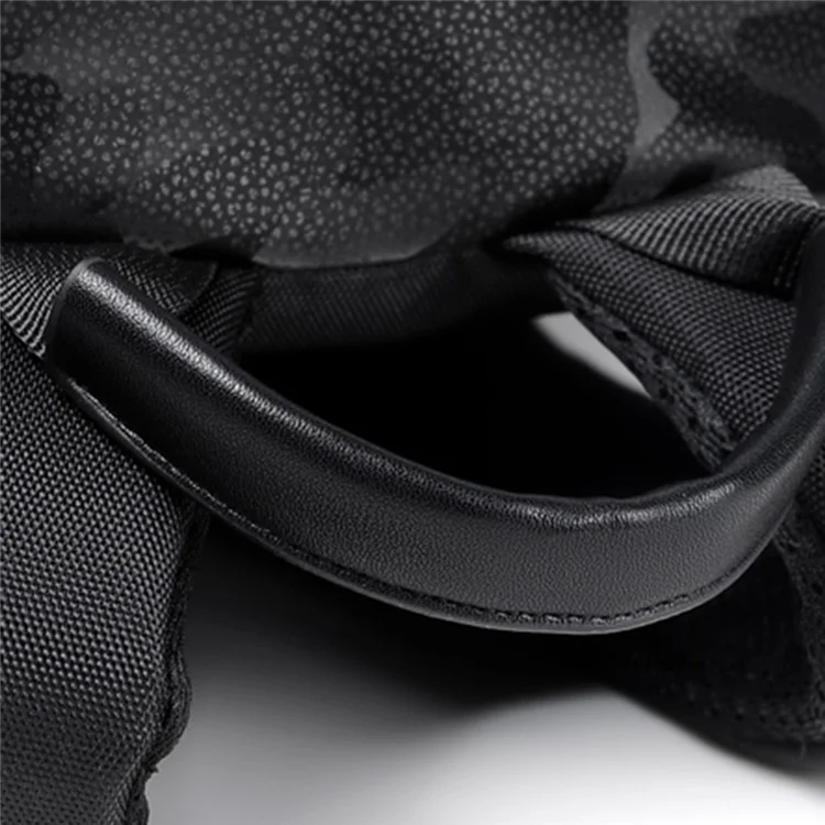 Mochila Impermeável Camuflada para Homens, Bolsa de Viagem para Laptop de 14 Polegadas, Bolsa de Ombro Dupla - Preta