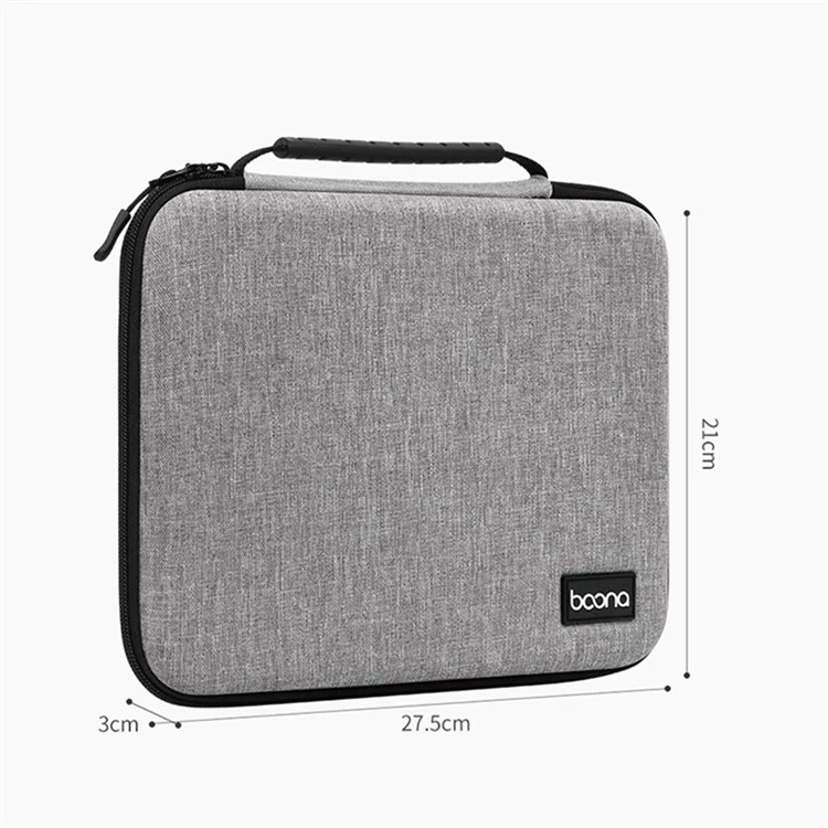BAONA For iPad Pro 11 Inch Storage Case Shockproof EVA Hard Shell Carrying Bag Tablet Handbag - Grey