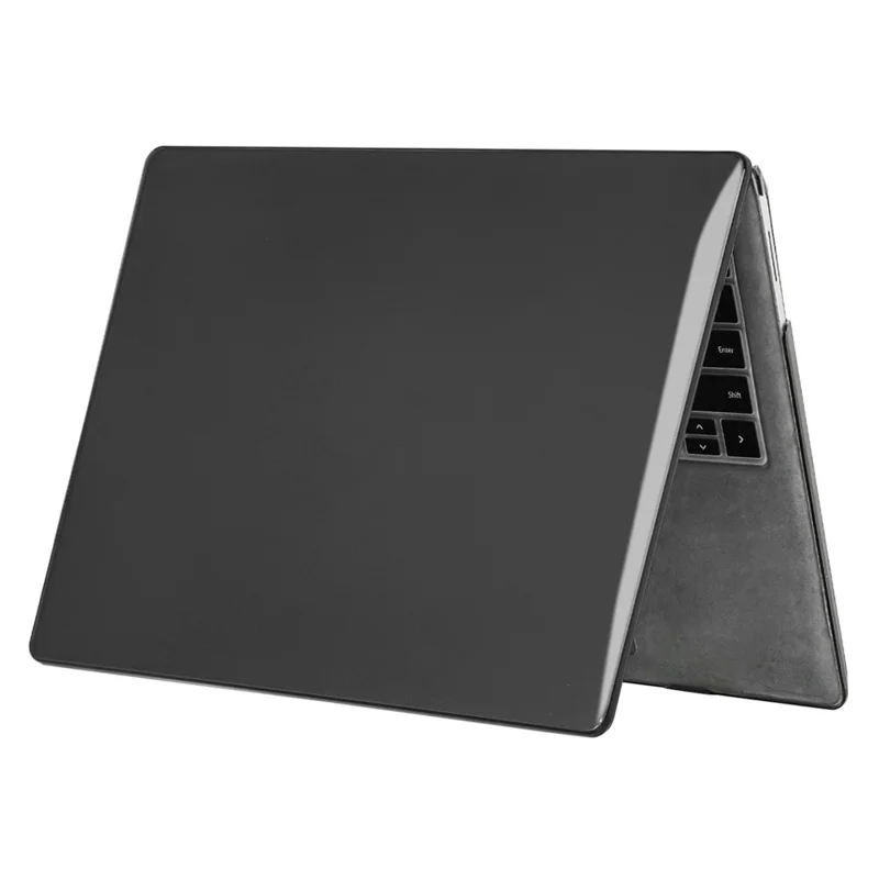 ENKAY HAT PRINCE Laptop Case for Microsoft Surface Laptop 5 / 4 / 3 Notebook Cover Alcantara Keyboard Version - Black