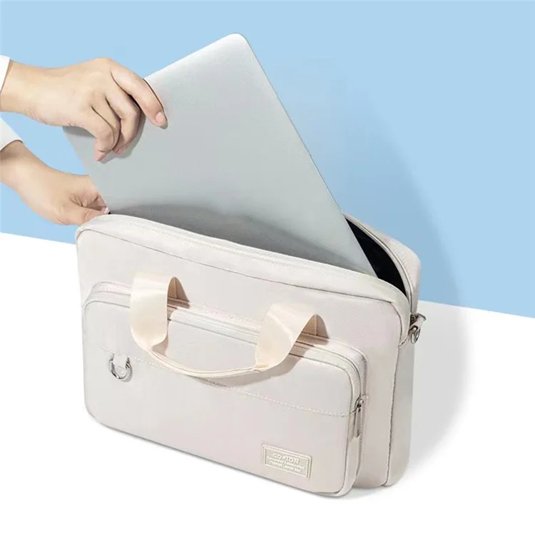 COPTON 15.6-Inch Notebook Bag Handbag Travel Business Laptop Tote Shoulder Bag Crossbody Bag - Khaki