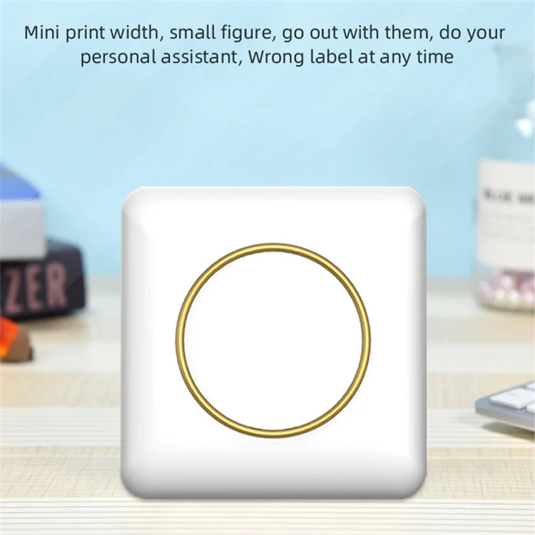 C20 Portable Mini Pocket Printer Bluetooth-compatible 5.0 Thermal Printer for Label, Picture Printing