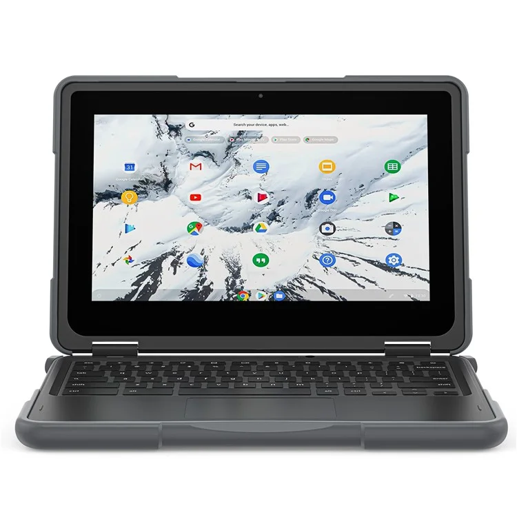 Para Dell Chromebook 11,6 polegadas 3100 / 3110 PC+TPU Laptop Case Anti-scratch Notebook Computer Upper+Lower Cover