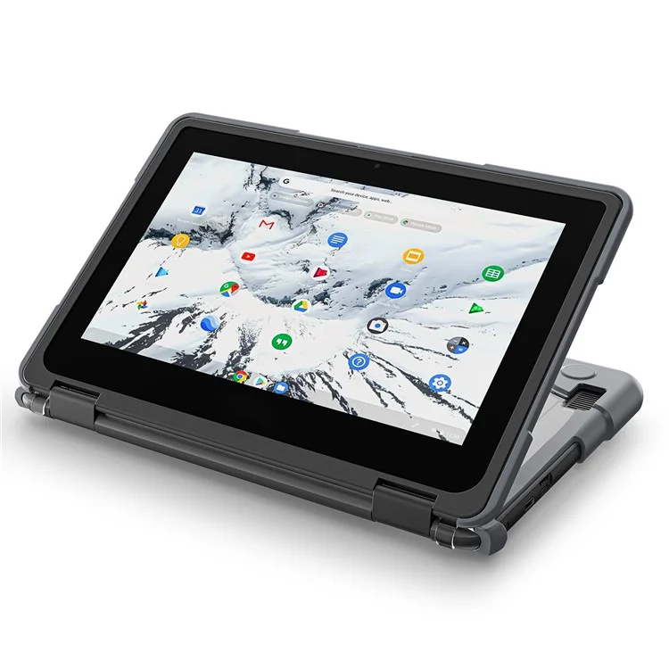 Para Dell Chromebook 11,6 polegadas 3100 / 3110 PC+TPU Laptop Case Anti-scratch Notebook Computer Upper+Lower Cover