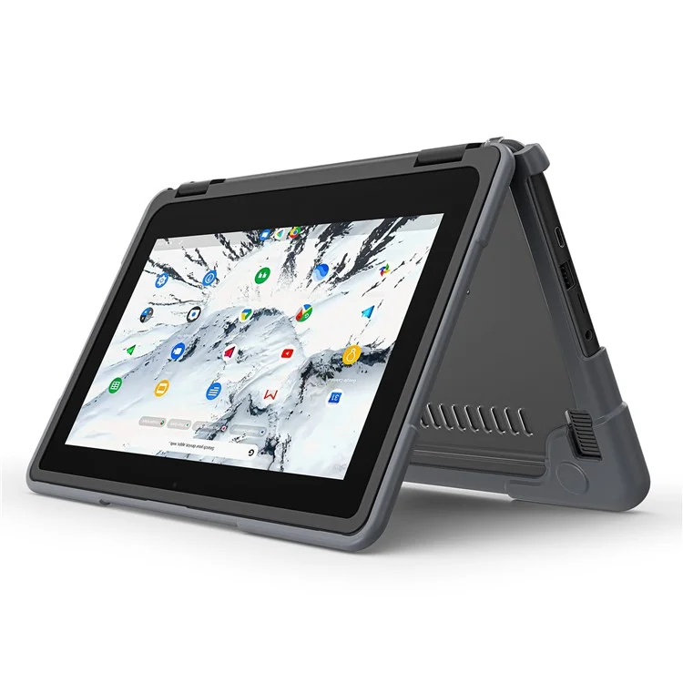 Para Dell Chromebook 11,6 polegadas 3100 / 3110 PC+TPU Laptop Case Anti-scratch Notebook Computer Upper+Lower Cover