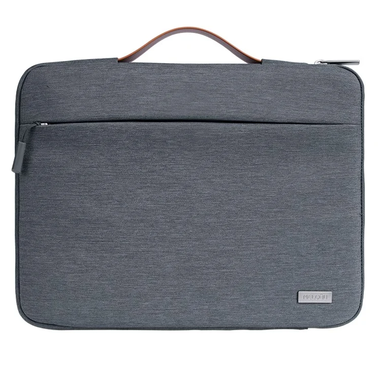 MELCOU 14.2-inch Waterproof Fabric Laptop Sleeve Bag Shockproof Notebook Carrying Bag - Grey