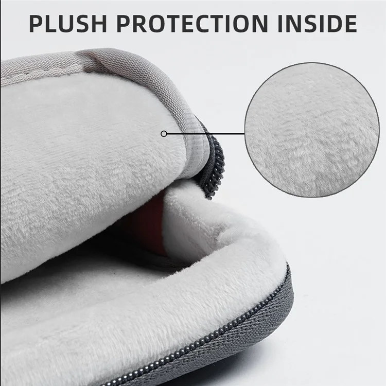 MELCOU 14.2-inch Waterproof Fabric Laptop Sleeve Bag Shockproof Notebook Carrying Bag - Grey