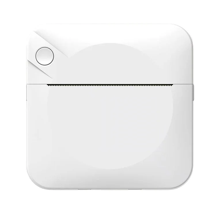 C17 Portable Mini Printer Pocket Bluetooth-compatible Thermal Printer Inkless Printing Gift for Label Receipt Photo Notes Study - White