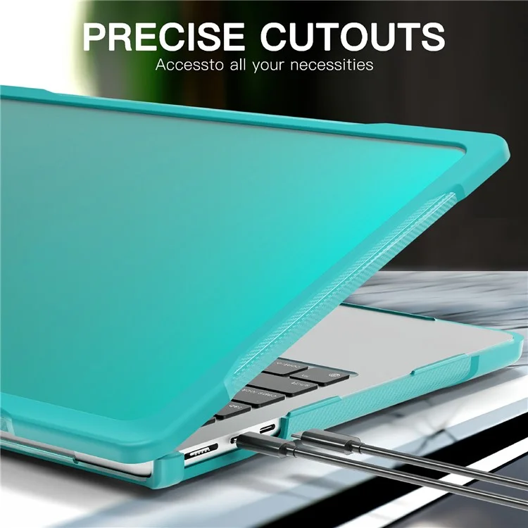 For MacBook Pro 13 inch (2016) A1706 A1708 / (2018) A1989 / (2019) A2159 / (2020) A2289 A2251 A2338 (M1 / M2) Sailor Series Laptop Case PC+TPU Cover - Baby Blue