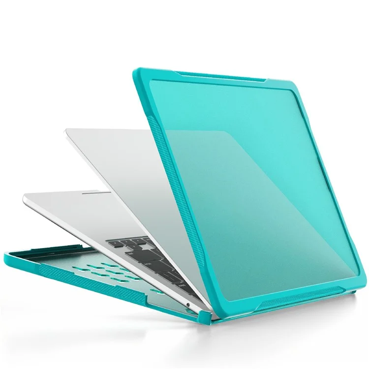 For MacBook Pro 13 inch (2016) A1706 A1708 / (2018) A1989 / (2019) A2159 / (2020) A2289 A2251 A2338 (M1 / M2) Sailor Series Laptop Case PC+TPU Cover - Baby Blue