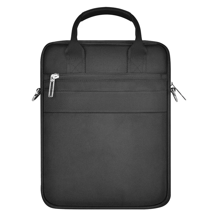 WIWU Hali Vertical Layer Bag 11-Inch Notebook Computer Crossbody Bag Handbag Polyester+PU Leather Shoulder Bag