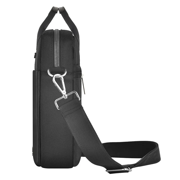 WIWU Hali Vertikale Lagertasche 14-Zoll Laptop-Handtasche Umhängetasche Polyester+PU-Leder Messenger Tragetasche