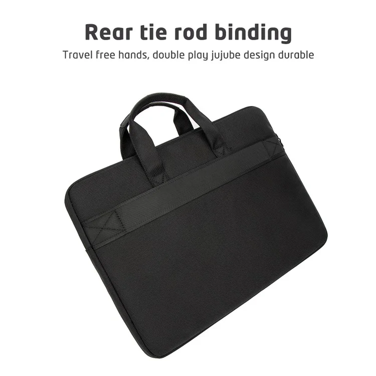 MA557 Polyester Portable Carrying Bag for 13-14" Laptops Anti-Scratch Zippered Sleeve Bag with Handle Strap