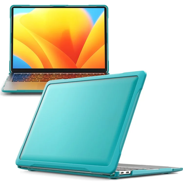 Para MacBook Air 13 pulgadas (2018) A1932 / (2020) A2337 M1 A2179 Funda antichoque de PC+TPU Funda antichoque para portátil - Azul bebé