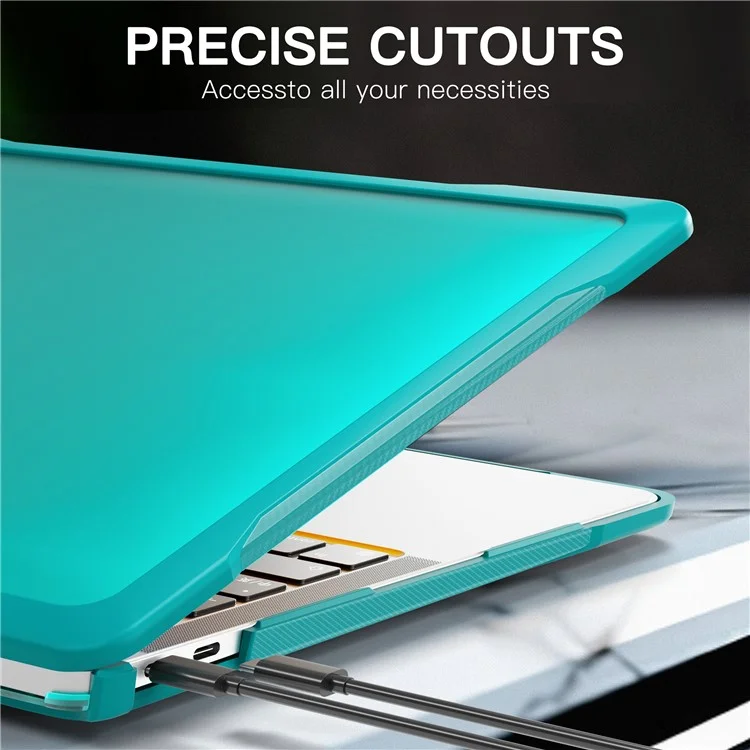 Para MacBook Air 13 pulgadas (2018) A1932 / (2020) A2337 M1 A2179 Funda antichoque de PC+TPU Funda antichoque para portátil - Azul bebé