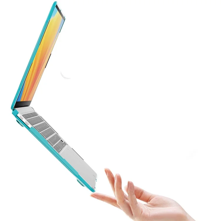 Para MacBook Air 13 pulgadas (2018) A1932 / (2020) A2337 M1 A2179 Funda antichoque de PC+TPU Funda antichoque para portátil - Azul bebé