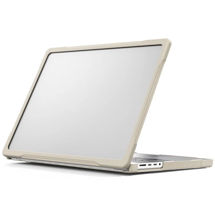 Para MacBook Pro 16 pulgadas (2021) A2485 / (2023) A2780 / A2991 (M1 / M2 / M3) Funda de Ordenador Portátil PC+TPU Anti-Caídas y a Prueba de Golpes - Caqui