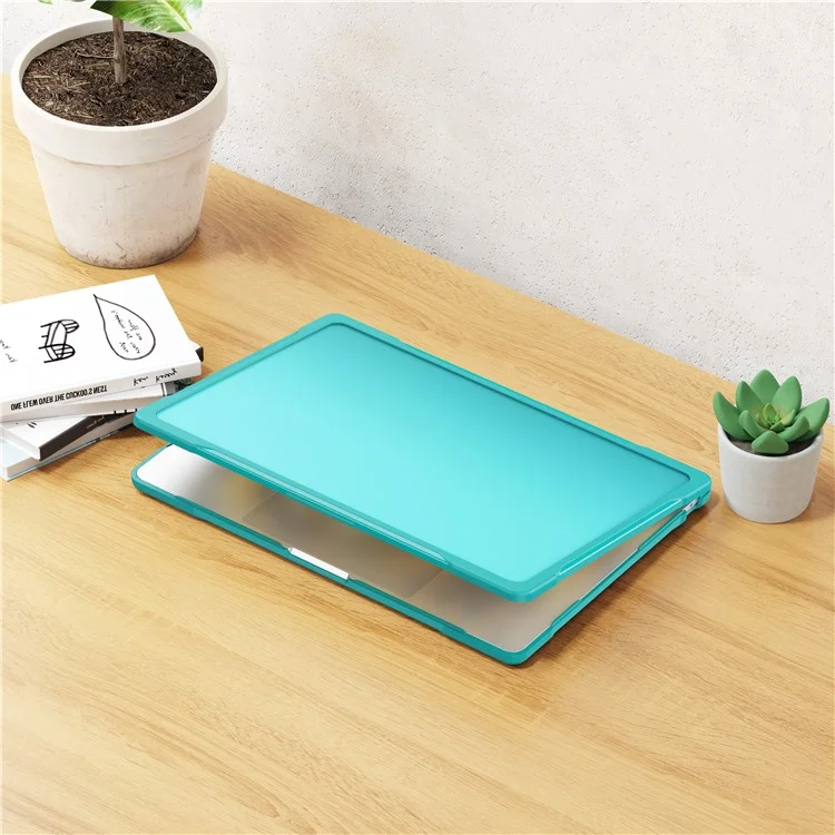 Para Macbook Air 15 polegadas (2023) M2 A2941 / (2024) A3114 M3 Sailor Series Laptop Case PC+TPU Anti-scratch Notebook Cover - Baby Blue