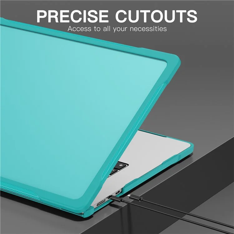 Para Macbook Air 15 polegadas (2023) M2 A2941 / (2024) A3114 M3 Sailor Series Laptop Case PC+TPU Anti-scratch Notebook Cover - Baby Blue