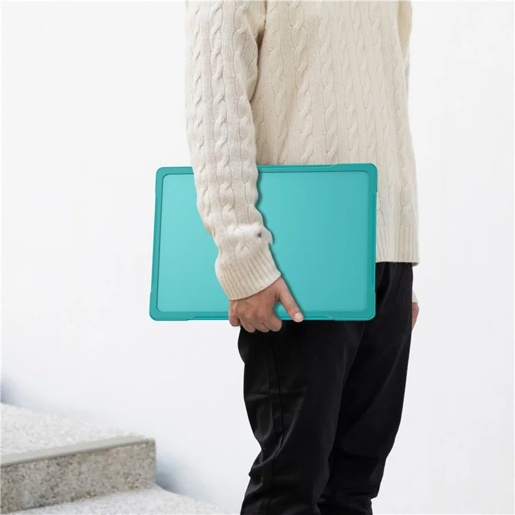 Para Macbook Air 15 polegadas (2023) M2 A2941 / (2024) A3114 M3 Sailor Series Laptop Case PC+TPU Anti-scratch Notebook Cover - Baby Blue