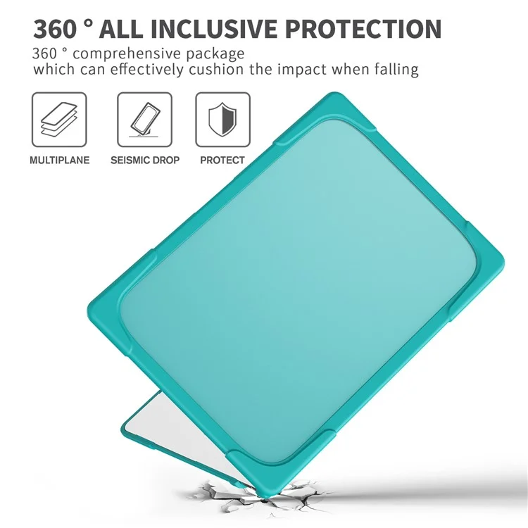 Étui pour ordinateur portable pour Macbook Air 15 pouces (2023) M2 A2941 / (2024) A3114 M3 Conception de support Notebook Anti-Rayures Couverture rigide en PC - Bleu bébé