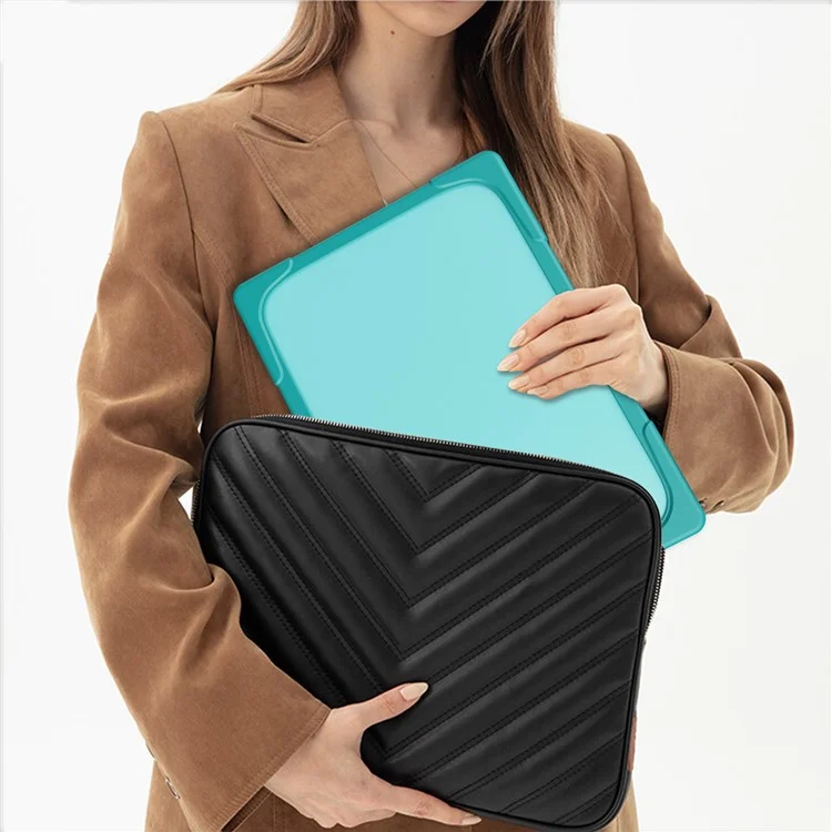 Étui pour ordinateur portable pour Macbook Air 15 pouces (2023) M2 A2941 / (2024) A3114 M3 Conception de support Notebook Anti-Rayures Couverture rigide en PC - Bleu bébé