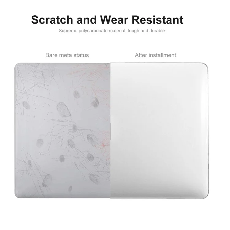 ENKAY HAT PRINCE Shockproof Case for Macbook Air 15 inch (2023) M2 A2941 / (2024) A3114 M3 Anti-Scratch Laptop Hard PC Case - Transparent