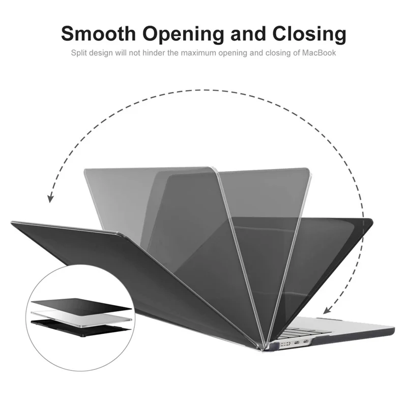 Funda Mate Resistente a Golpes ENKAY HAT PRINCE para Macbook Air 15 pulgadas (2025) / (2024) A3114 M3 / (2023) M2 A2941, Funda Delgada Anticaídas para Portátil - Gris