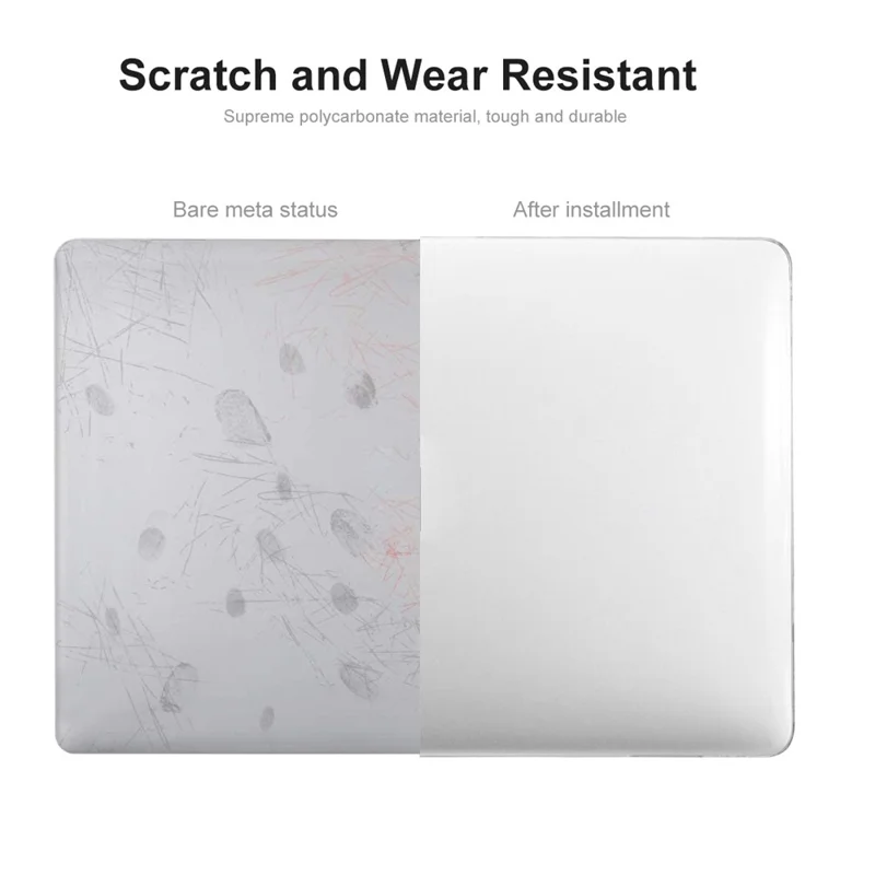 Funda dura ENKAY HAT PRINCE para MacBook Air de 15 pulgadas (2025) / (2023) A2941 / A3114 (versión UE) con película de TPU + tapones - Rojo