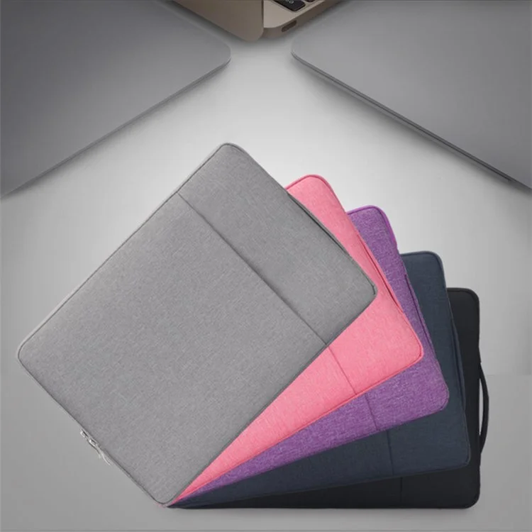 Bolsa de Armazenamento de Computador Portátil de 11 Polegadas Nylon Portátil Tote Laptop Bag Capa Protetora - Cinza