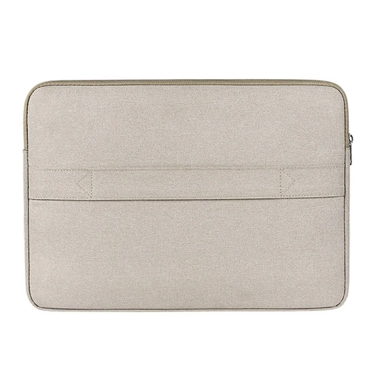 14.1-15.4 Zoll Notebook-Schutzhülle Tragbare Laptop-Computer-Reißverschlusstasche (mit Zugstangengurt) - Khaki