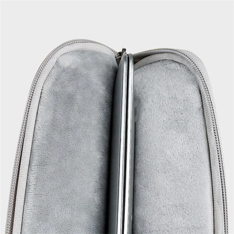 13.3 Inch Waterproof Notebook Sleeve Portable Laptop Computer Zipper Bag (with Pull Rod Strap) - Khaki
