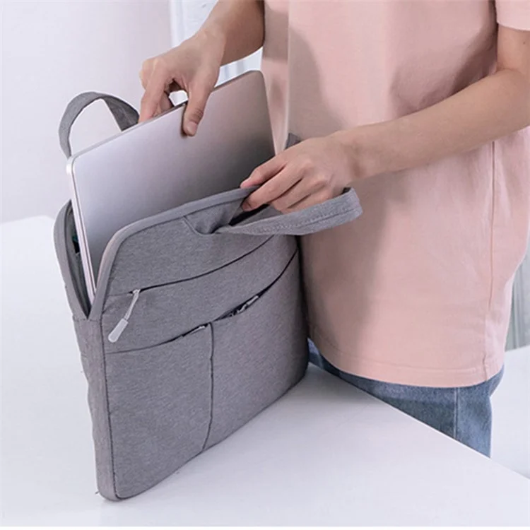 15,6-Zoll-Laptop-Soft-Lining-Schutztasche, Splash-proof Notebook-Tragetasche - Grau